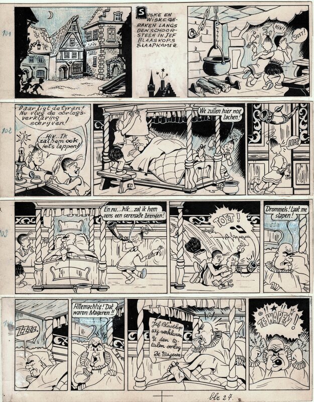 Willy Vandersteen, Bob et Bobette / Suske en Wiske V1 - Eiland Amoras - planche 27 - Comic Strip