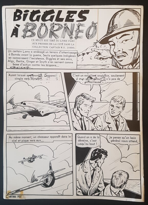 Guicha, Biggles à Borneo - planche 01 - Comic Strip