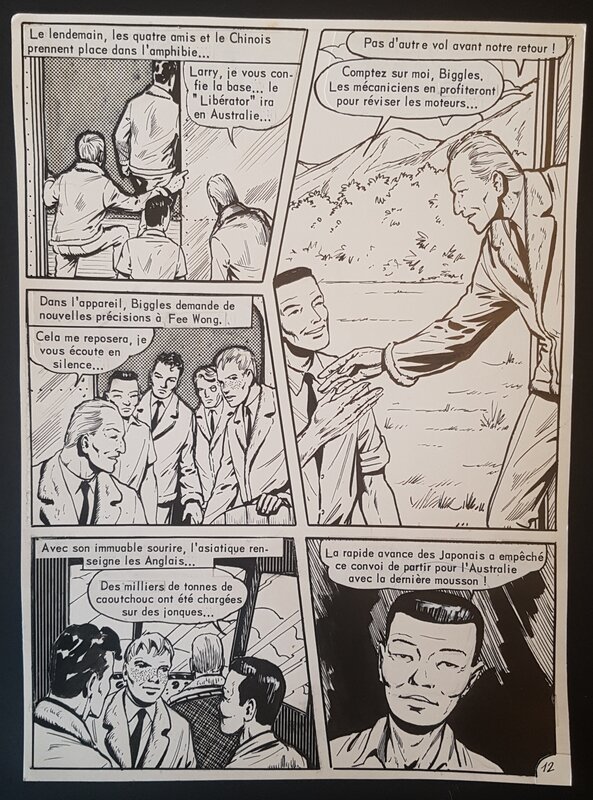 Guicha, Biggles à Borneo - planche 12 - Comic Strip