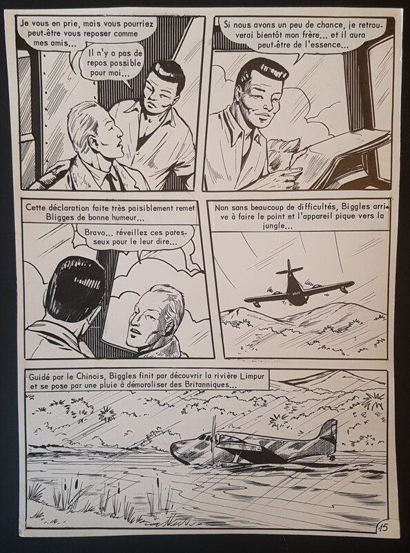 Guicha, Biggles à Borneo - planche 15 - Comic Strip