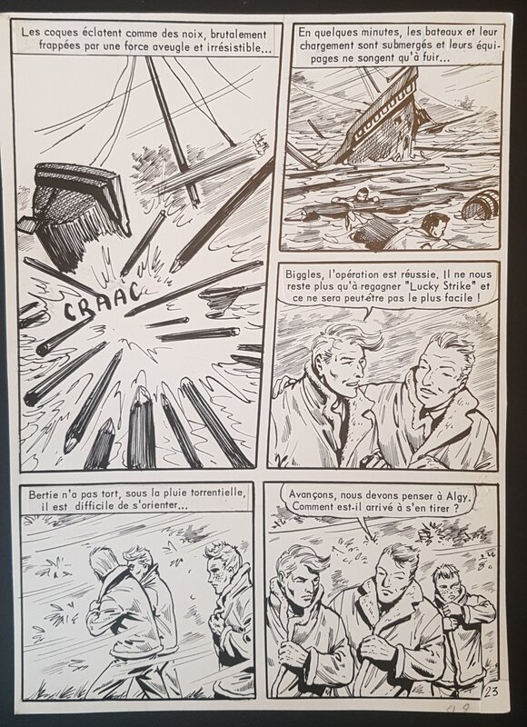 Guicha, Biggles à Borneo - planche 23 - Planche originale