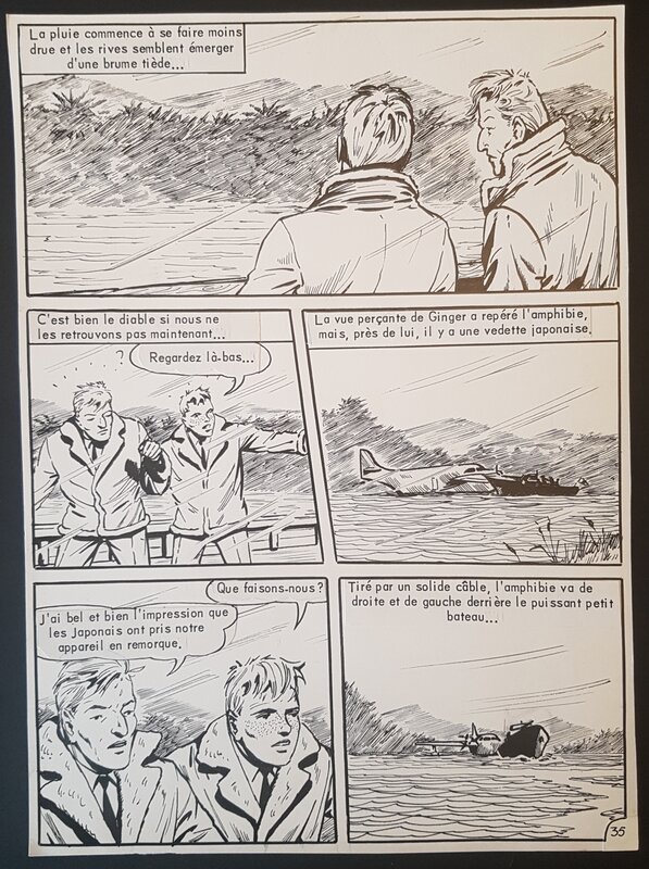 Guicha, Biggles à Borneo - planche 35 - Comic Strip