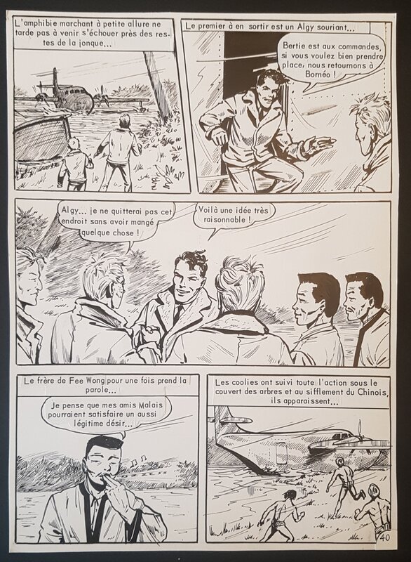 Guicha, Biggles à Borneo - planche 40 - Comic Strip