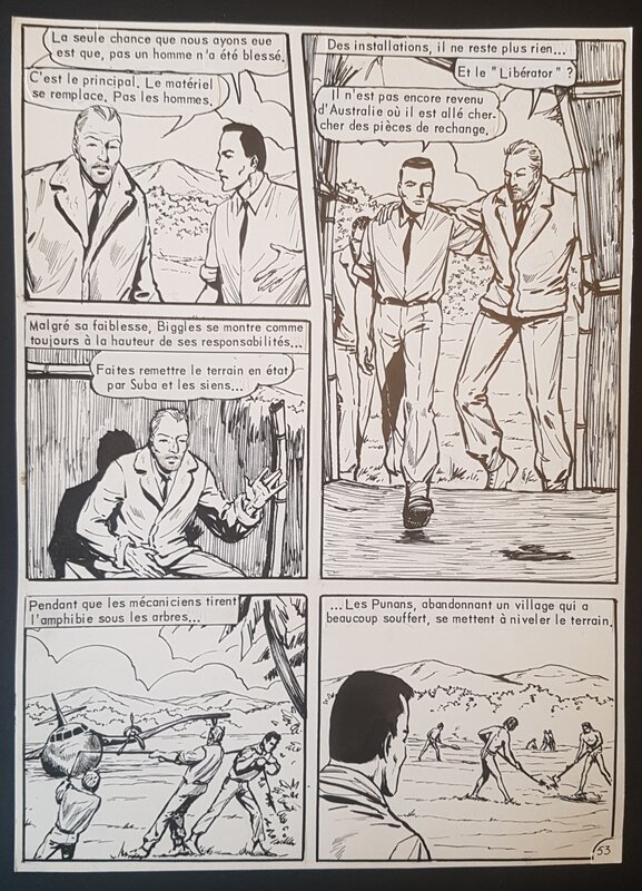 Guicha, Biggles à Borneo - planche 53 - Comic Strip