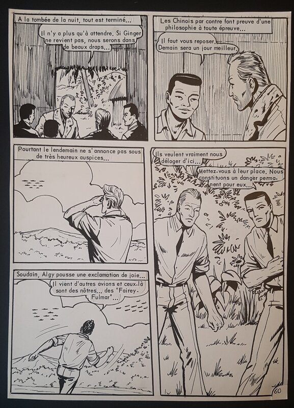 Guicha, Biggles à Borneo - planche 60 - Planche originale
