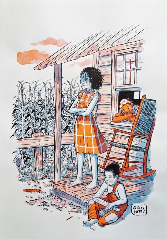 La Famille by Alex W. Inker - Original Illustration