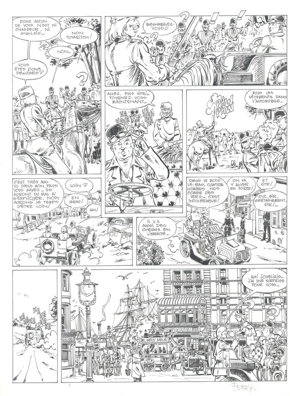 Ferry Van Vosselen, Ian Kaledine #1 de Witte nacht - Planche originale