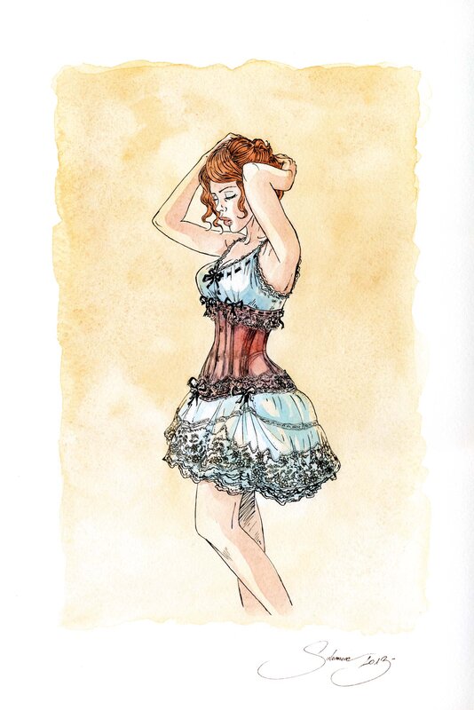 Margot coiffure by Paul Salomone - Original Illustration
