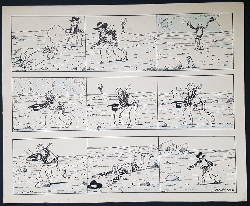 Marijac, Jim Boum - Coeur vaillants planche de 1937 - Comic Strip
