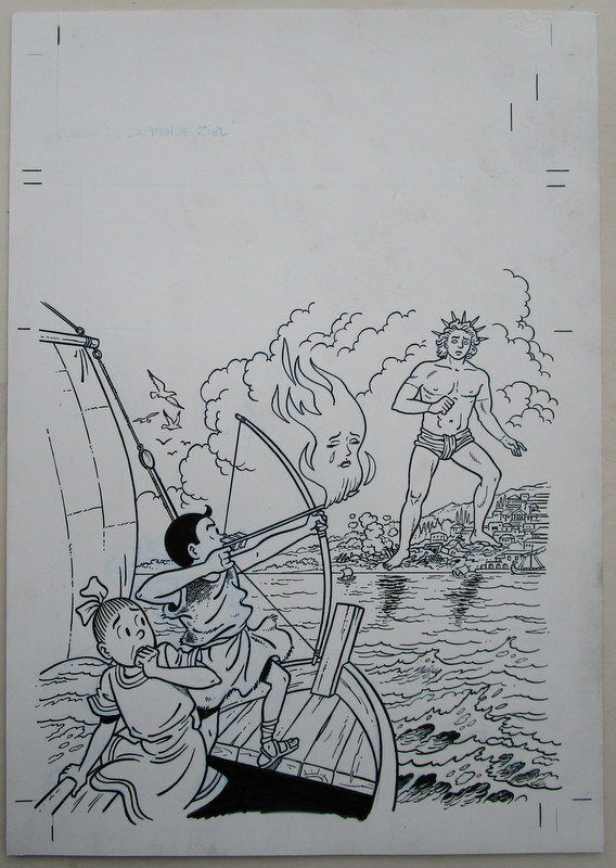 Luc Morjaeu, Suske en Wiske 312 De zappende ziel - Original Cover