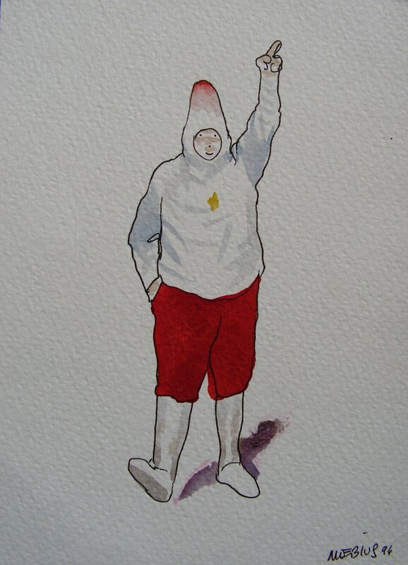 Un petit. signe by Moebius - Original Illustration