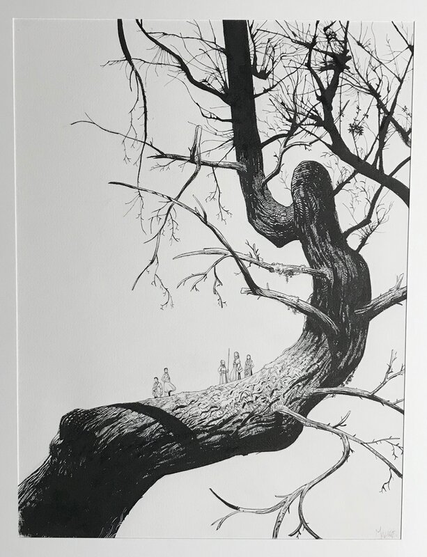 La branche par Vincent Mallié - Illustration originale