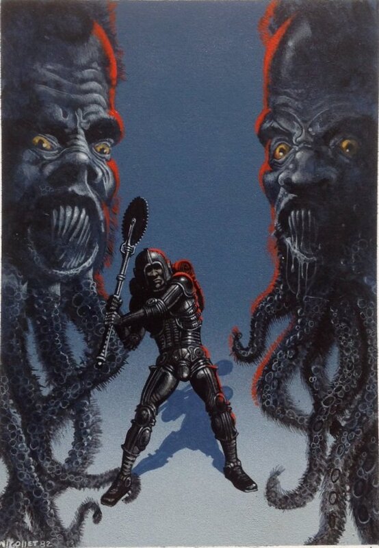 En vente - Nicollet Le Pays de La Nuit 1 Couverture Originale NÉO 51 HODGSON NéO Oswald 1982 . - Couverture originale