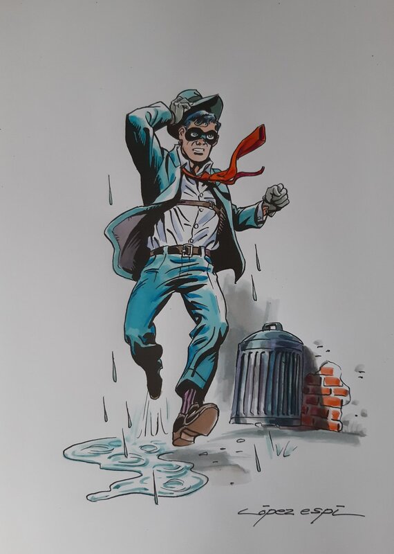 Rafael López Espi, Will Eisner, Tribute to The Spirit - Illustration originale