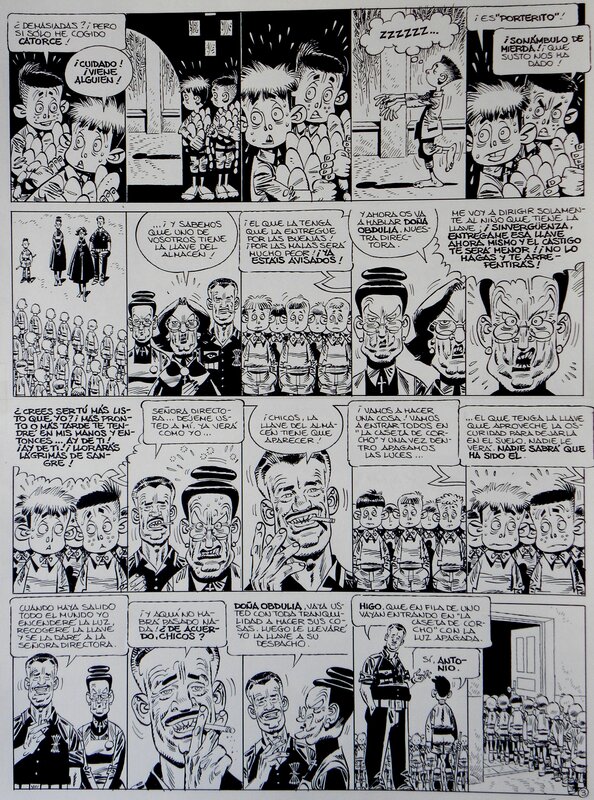 En vente - Carlos Giménez, Paracuellos Tome 3 – Histoire » La Clé » Page 3 – Carlos Gimenez - Planche originale