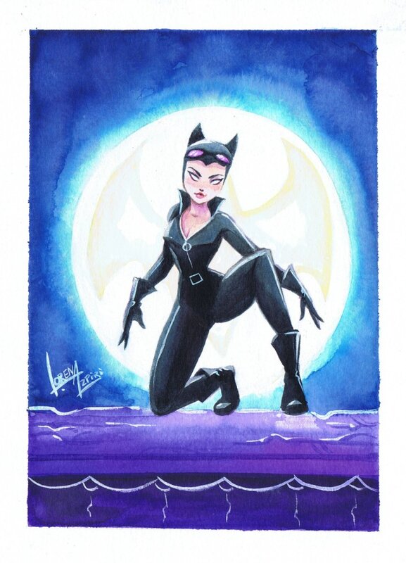 Catwoman par Azpiri Lorena - Illustration originale