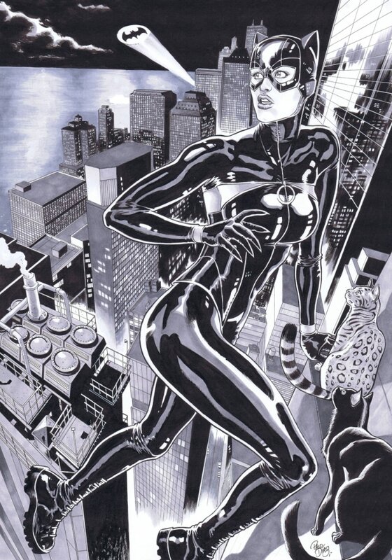 Catwoman par Diaz - Illustration originale