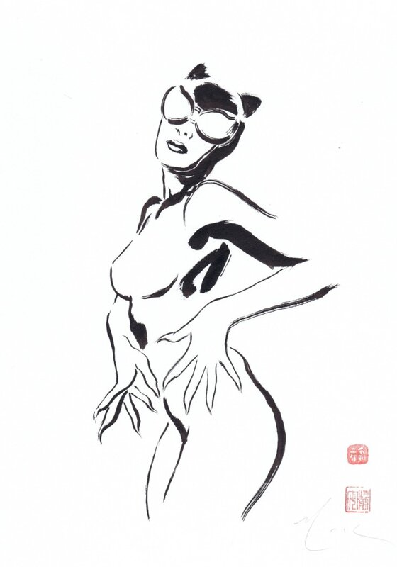 Catwoman par Mack - Original Illustration