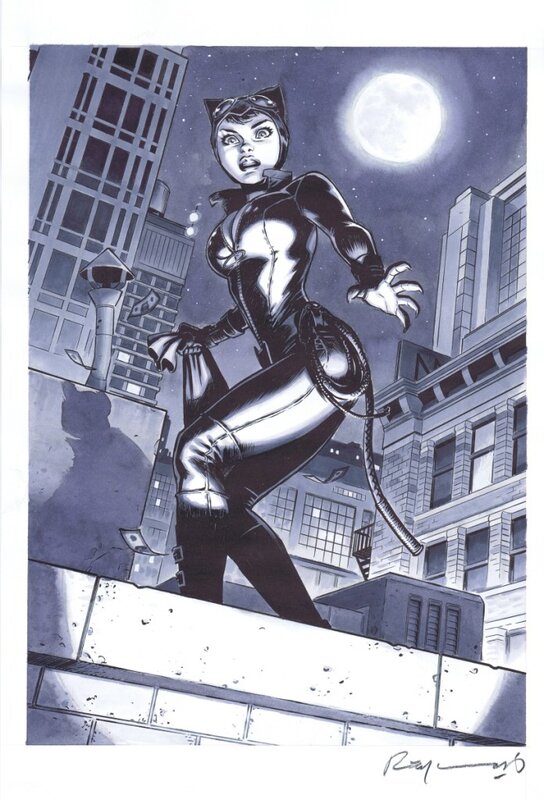 Catwoman par Reynes - Illustration originale