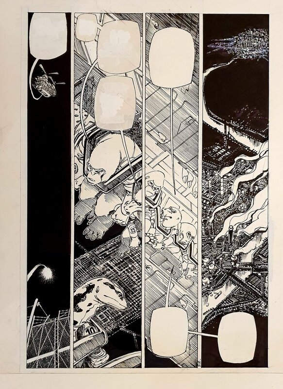 En vente - Dan Verlinden, Tome, Dan - planche originale Rages - Planche originale
