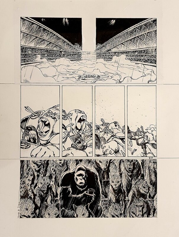For sale - Dan Verlinden, Tome, Dan - planche originale Rages - Comic Strip