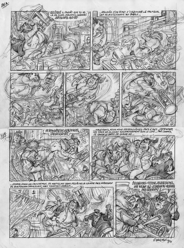 François Walthéry, Natacha tome 23 « Sur les traces de l’épervier bleu » - planche 36 - Comic Strip