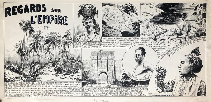 Chott, Regards sur l'empire - Guadeloupe - Planche originale