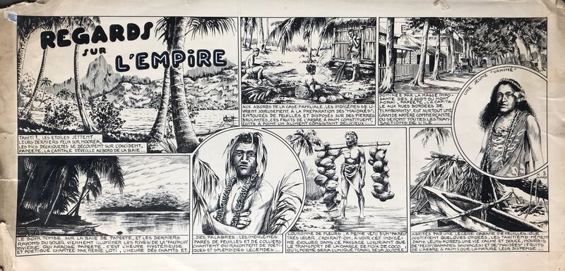 Chott, Regards sur l'empire - Tahiti - Planche originale