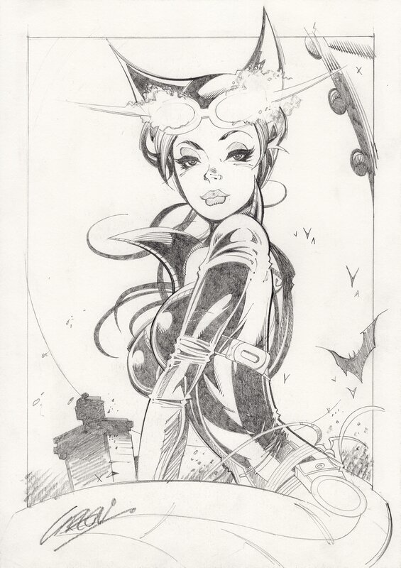 Catwoman by Paul Green - Original Illustration