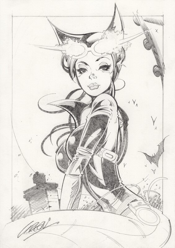 Catwoman par Paul Green - Illustration originale