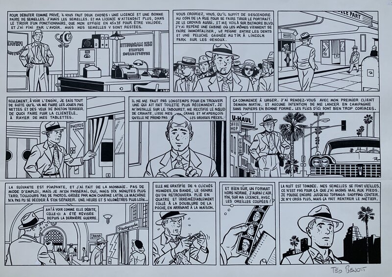 Ted Benoit, La preuve par quatre (publicité Photomaton) - Comic Strip
