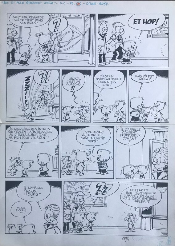 Didgé, Maurice Rosy, Bak et Flak étonnent Attila pl 18 - Comic Strip