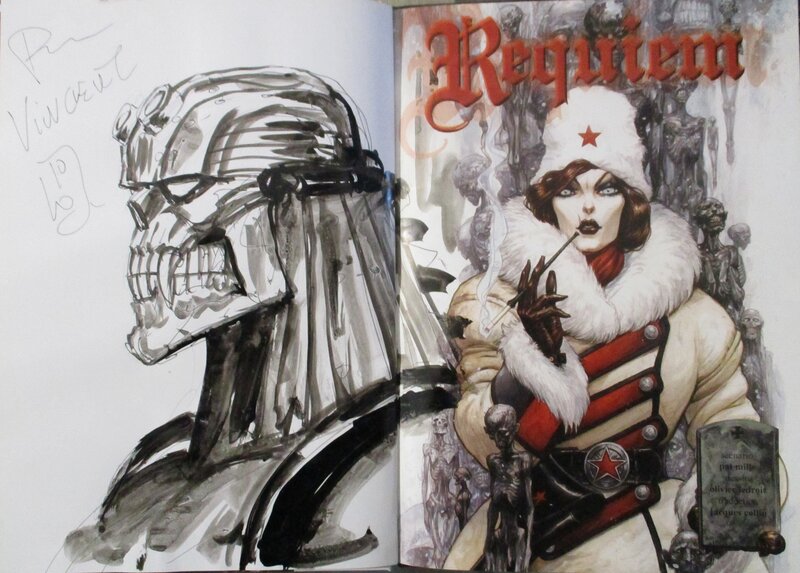 Olivier Ledroit, Dédicace Requiem Chevalier Vampire - Sketch