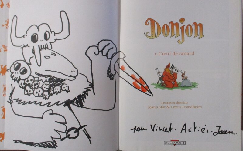 Dédicace donjon by Joann Sfar - Sketch