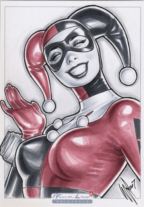 Harley Quinn par Warren Louw - Illustration originale