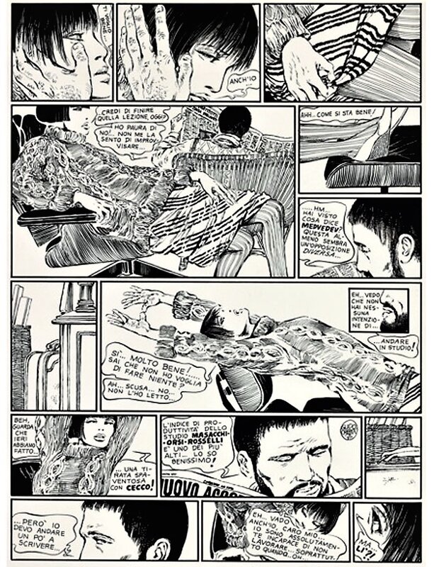 Guido Crepax, Valentina Moscacieca - Planche originale