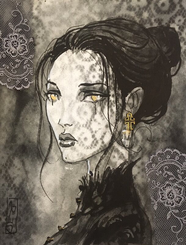 Mélancolie by Olivier Ledroit - Original Illustration