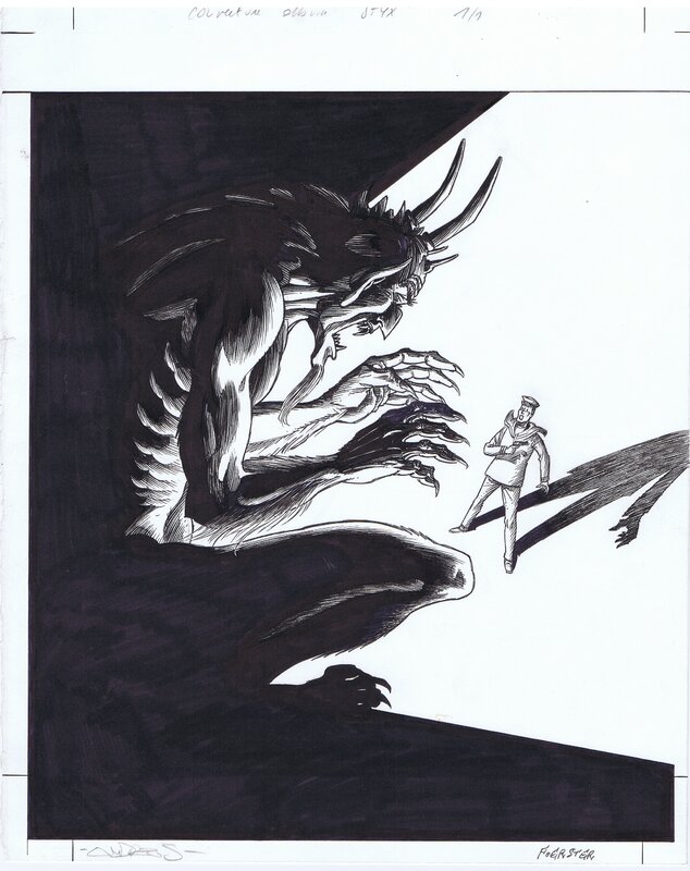Andreas, Philippe Foerster, Styx original cover drawing - Original Cover