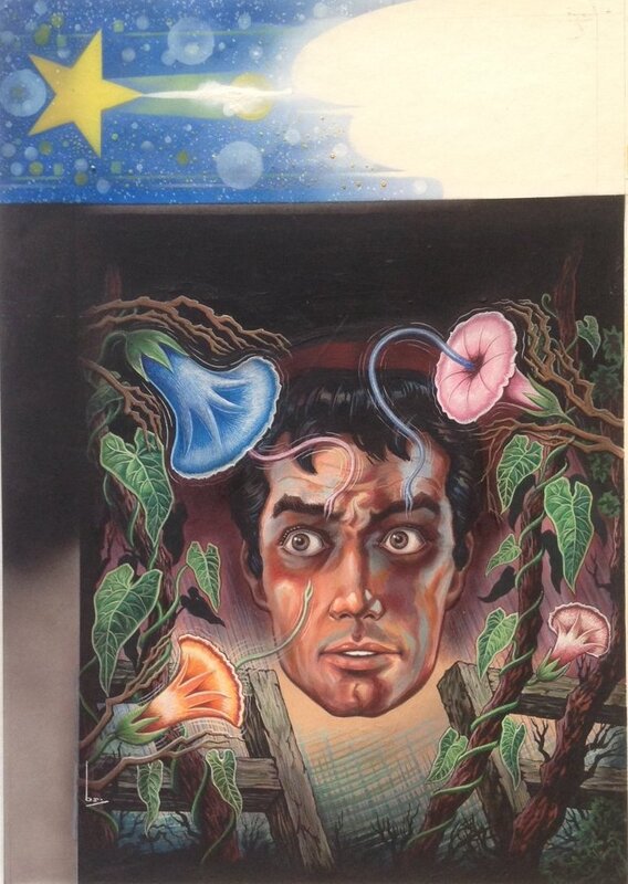 Brantonne Plante Fleur Carnivore Couverture Originale FNA 741 Paul Béra Comme un Liseron , Fleuve Noir Anticipation 1976 - Original Cover