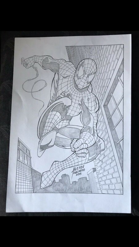 For sale - Spider-Man by Alcide Pacheco - Original Illustration