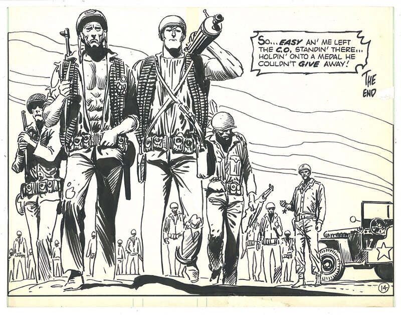 Joe Kubert, Our Army at War # 261 p.14 . - Comic Strip
