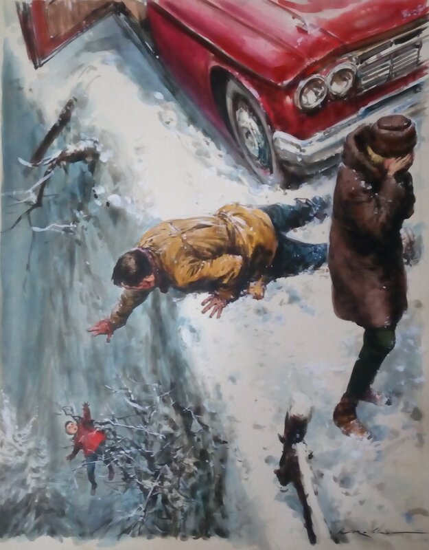 Molino La Chute Couverture Originale Couleur Directe Grand Hotel - illustration Année 50 - Couverture originale