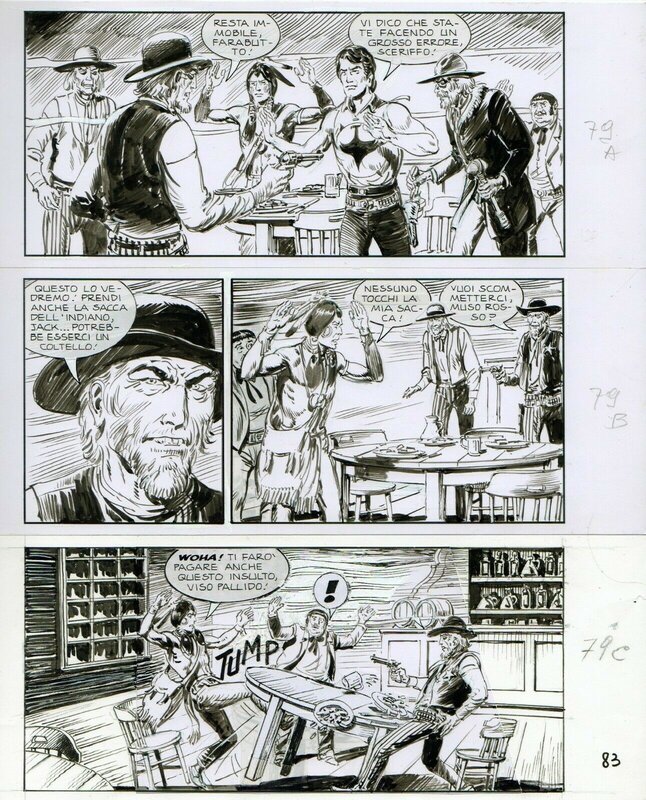 Fergal, Gallieno FERRI, Zagor n°519, Il segno del male planche 83  (Sergio Bonelli Editore) - Planche originale