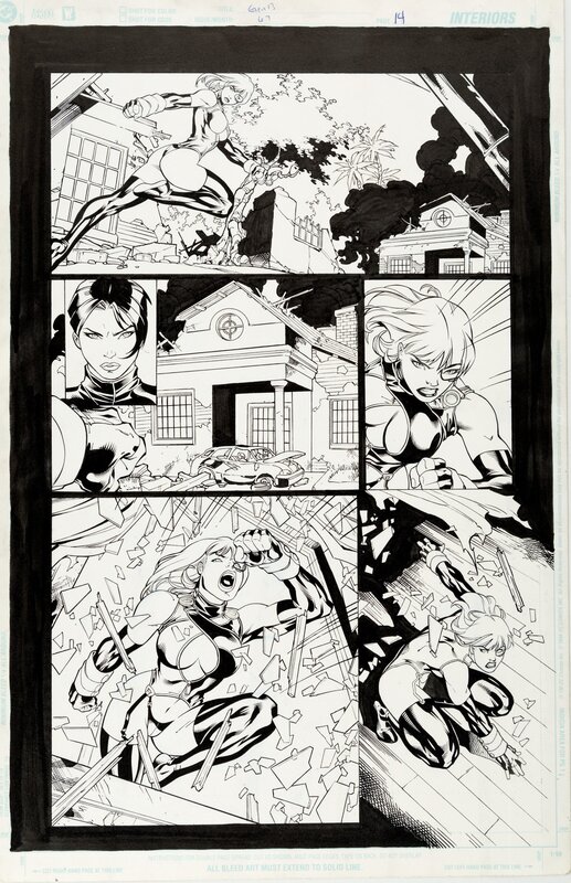 Gen 13 #67 p14 par Ed Benes, Alex Lei, Vince Russell - Planche originale