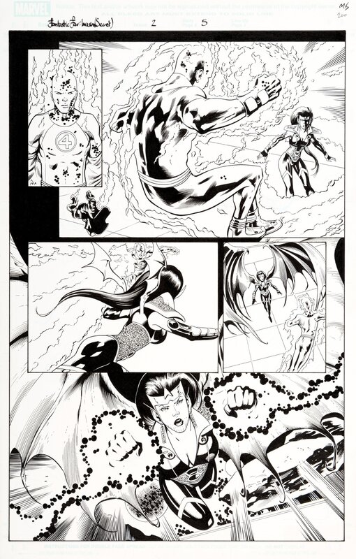 Barry Kitson, Mick Gray, Scott Hanna, Secret Invasion : Fantastic Four #2 P5 - Planche originale