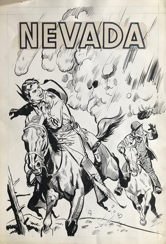 Nevada n° 273 couv by Leone Cimpelin - Original Cover