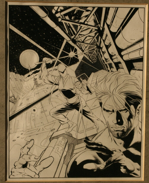 Castellini Cover for Nathan Never - Couverture originale