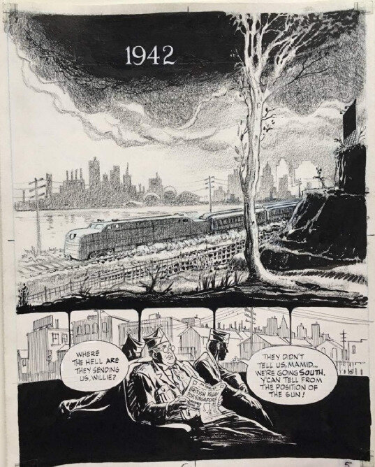 Will Eisner, To the Hearth of the storm pag 5 - Planche originale