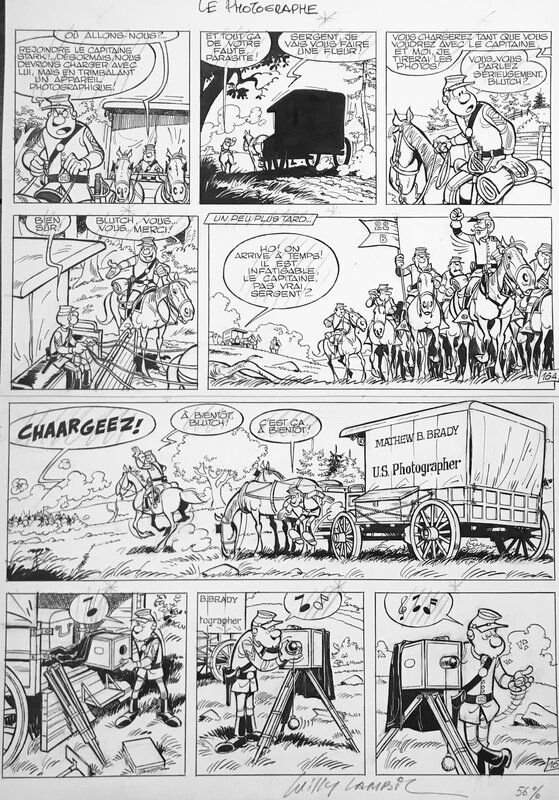 Willy Lambil, Raoul Cauvin, Tuniques Bleues p16 T11 - Planche originale