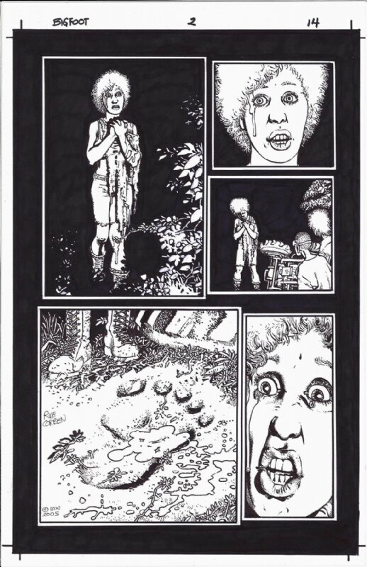 Richard Corben - Bigfoot #2 pg 14 - Original art